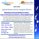 Marketing and Social Media for Events Workshop