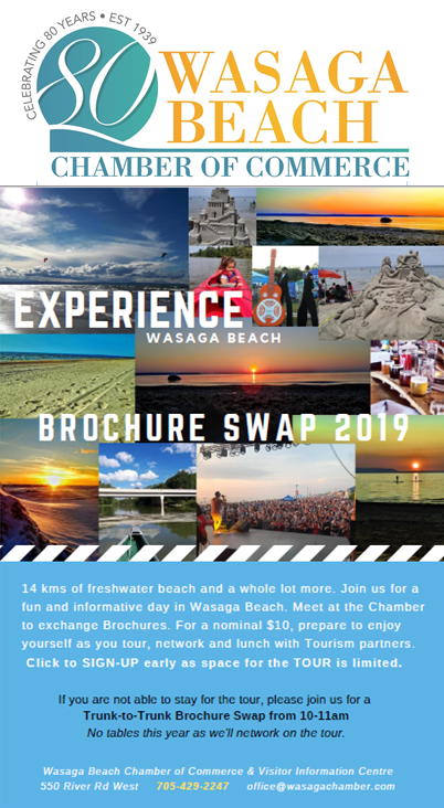 Wasaga Beach Experience and Brochure Swap